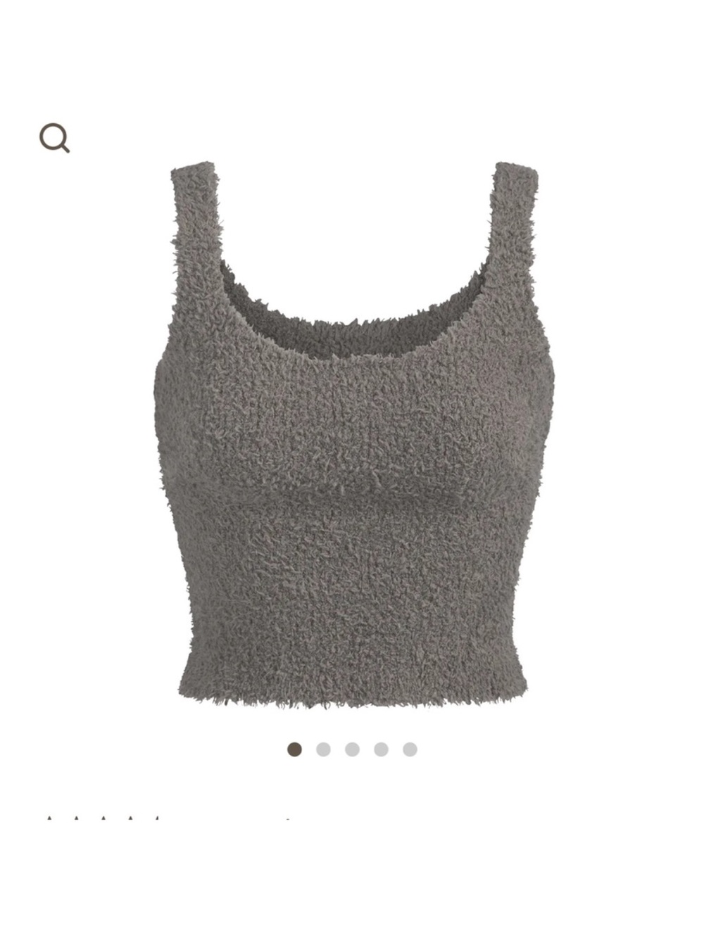 ♡ SKIMS NWT Cozy Knit Tank Smoke